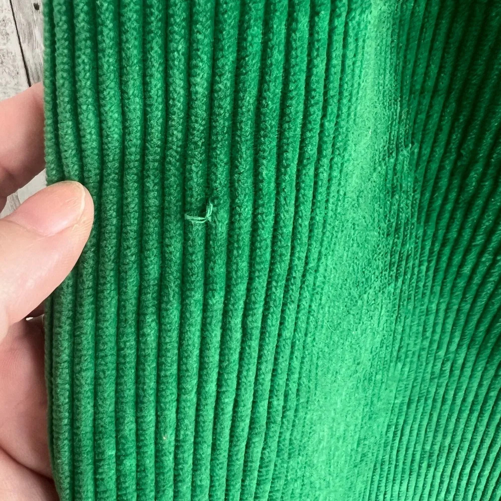 Boden Corduroy Green Wrap Skirt Size 6 - Picture 4 of 7
